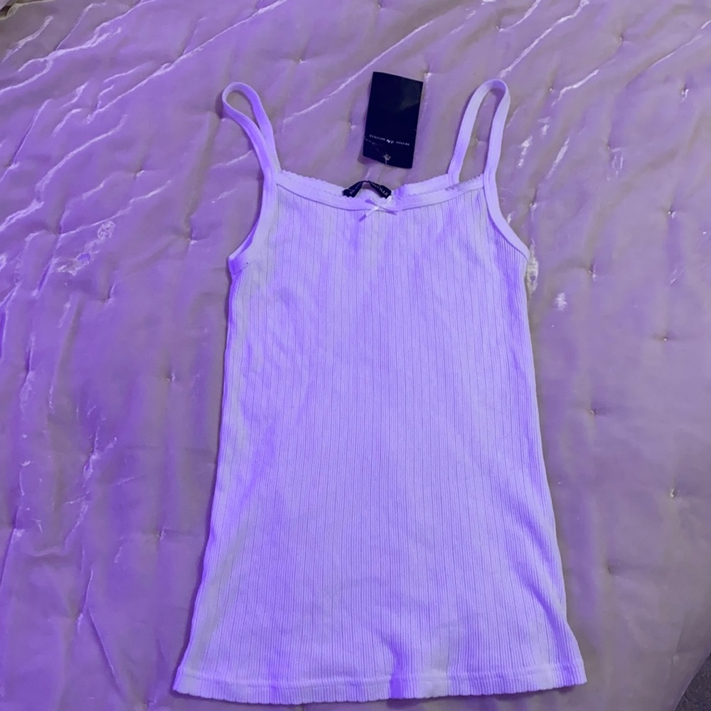 Brandy Melville Belle Bow Lace Tank